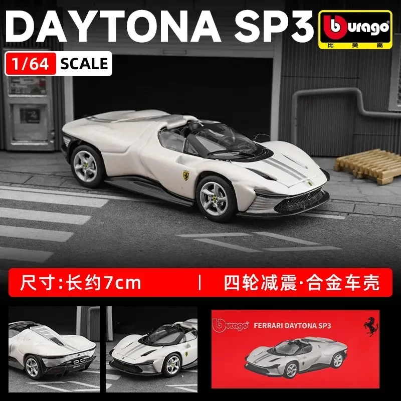ลดราคาพิเศษ รถโมเดล Bburago 1:64 ซีรีส์ Ferrari Sp3 812c Lamborghini Bugatti Bolide ผลิตจากโลหะผสม ของเล่นรถจำลองขนาดเล็กสำหรับเด็ก ของขวัญ