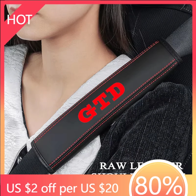 

Golf 3 4 MK3 MK4 2026 Горячие для VW VOLKSWAGEN 2 шт. Nappa кожаные защитные плечевые подушечки для автомобильных ремней безопасности для VW GTD 4 5 6 7 8 MK2 M