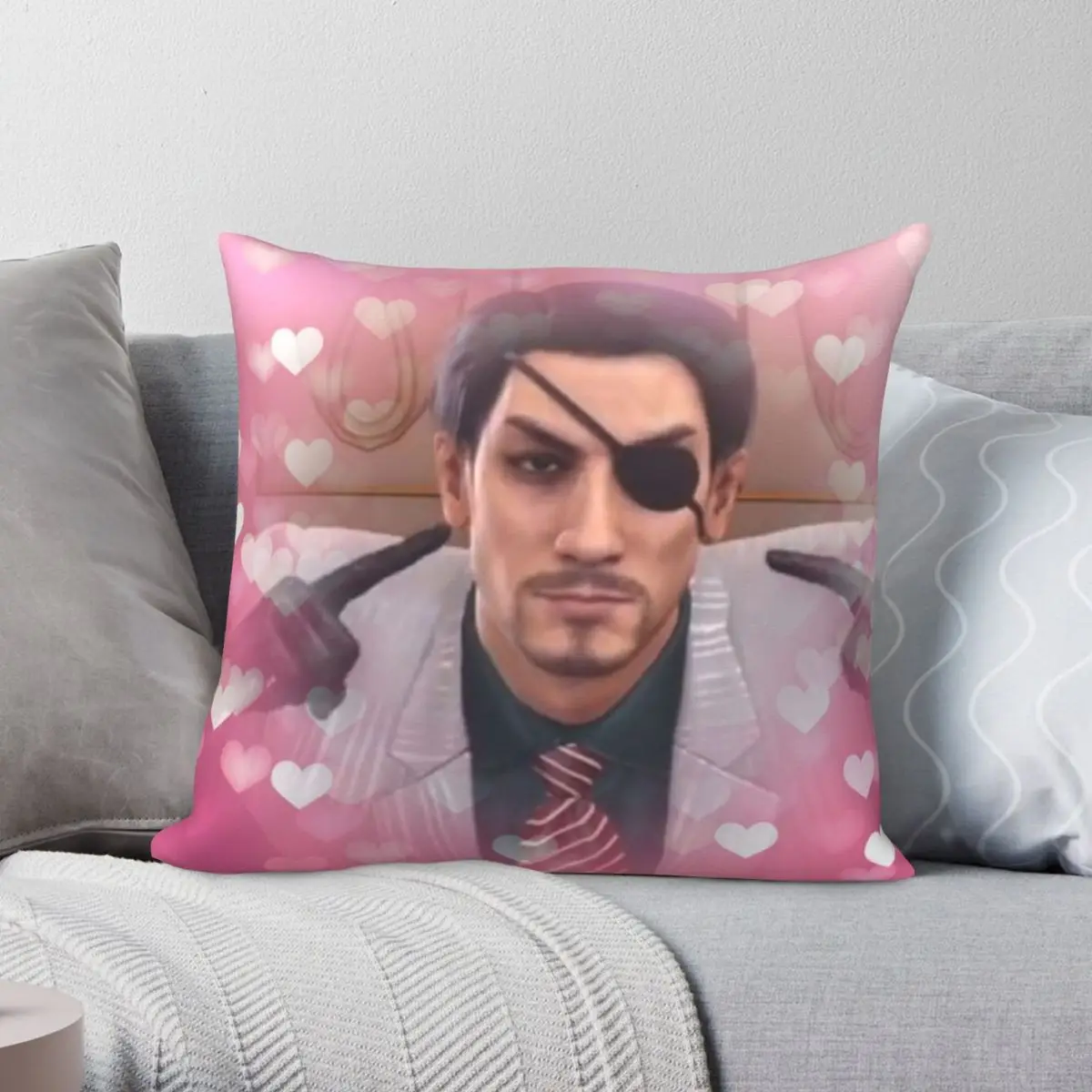 Maji Love Goro Majima Yakuza Pillowcase Polyester Linen Velvet Creative Zip Decor Throw Pillow Case Sofa Cushion Cover