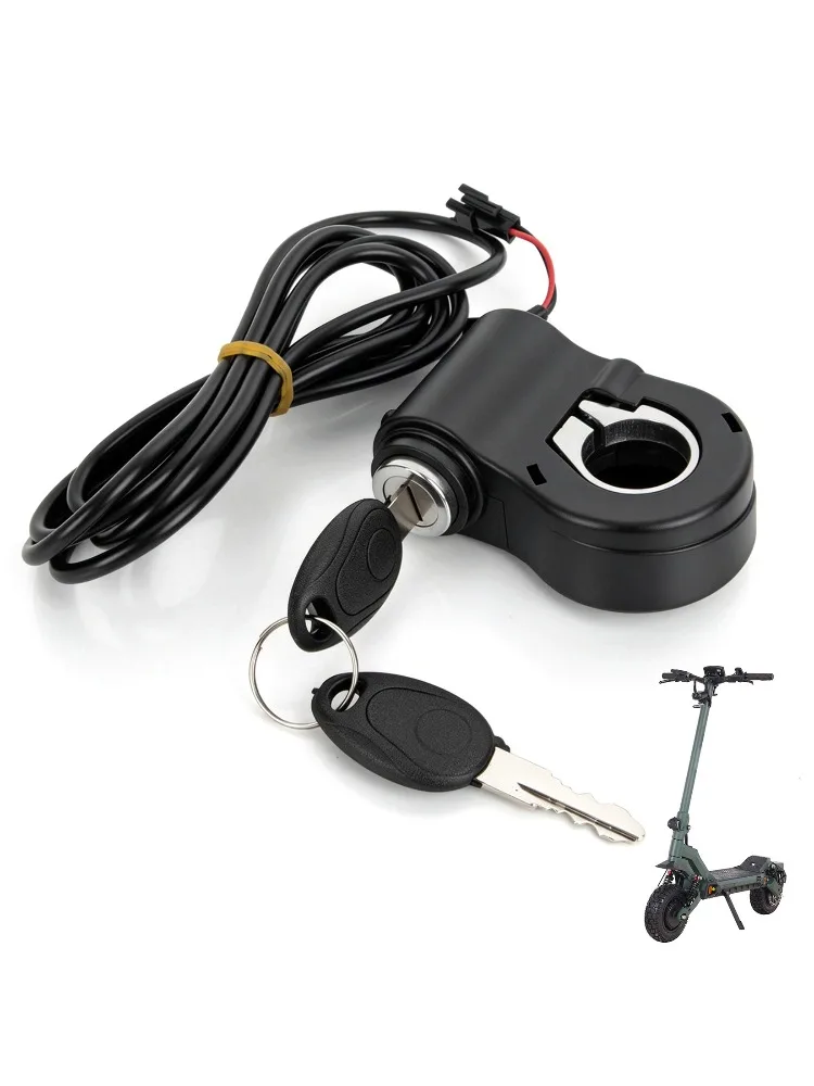 AliExpress NONE 12V-72V Ebike Key Ignition 2 Wires Ignition Lock Key Switch with 2 Key for Super 73 for Ridstar Q20 Electric E-Scooter Universal