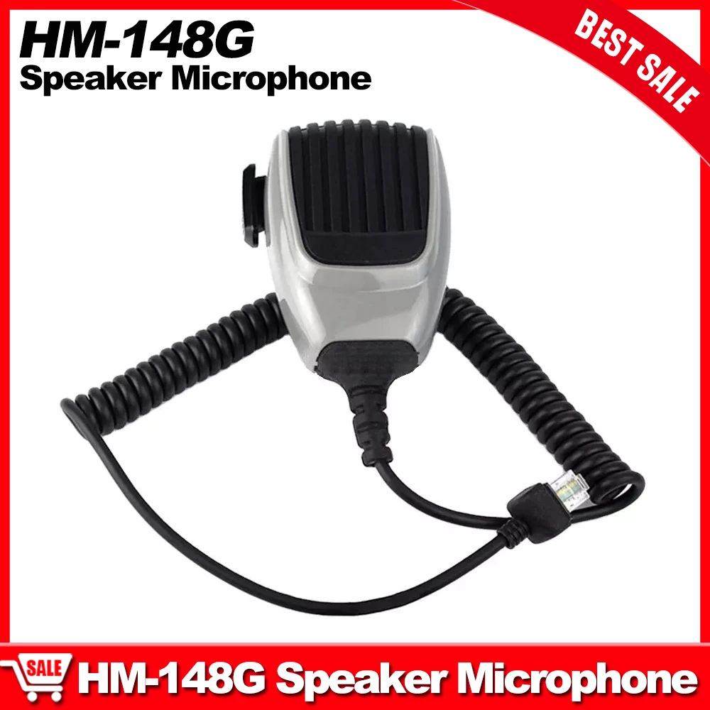 HM-148G Speaker Microphone ICOM Walkie Talkie Mic for IC-F5012 F5022 F5062 F6062 FR5100 FR6100 F110 F210 Vehicle Radio Starion