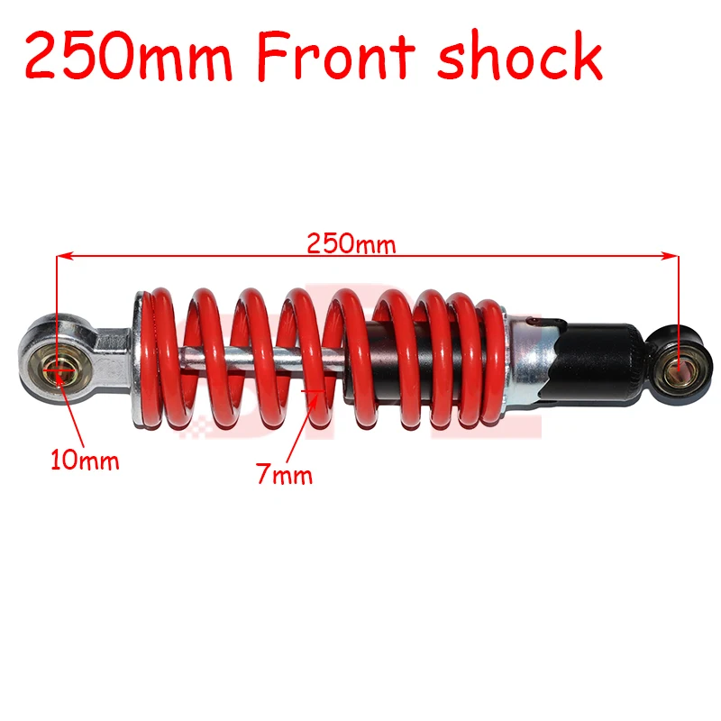 

High quality 250mm front shock absorber suspension spring suitable for 50cc -125cc ATV Kart off-road vehicle