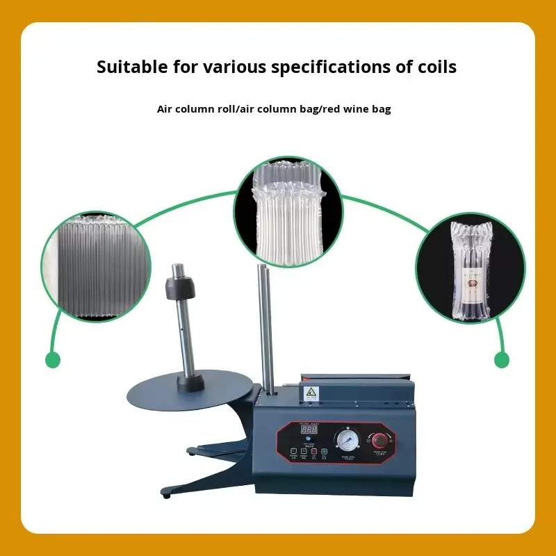 Air Cushion Inflator Machine Automatic Air Column Roll Bubble Bag Filling Inflatable Packaging Machine