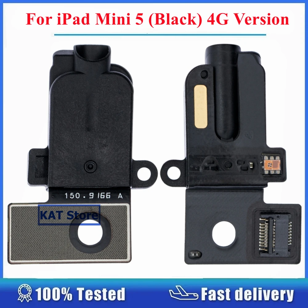 

1 шт. для iPad Mini5 Mini 5 2019 A2126 A2124, разъем для наушников, гарнитура, аудиоразъем, гибкий кабель, 4G, сотовая версия, черный