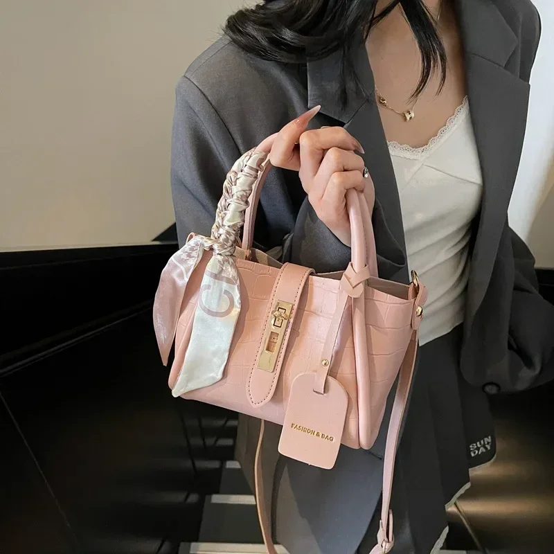 

2025 Luxury-Look Bucket-Basket Bag for Women-Trendy Hybrid Design, Vegan Leather, Dual Handle & Adjustable Strap, Neutral Tones,