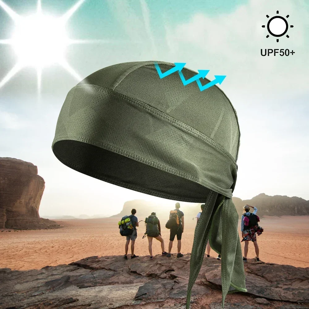 Gorro deportivo secado rápido transpirable para ciclismo y carrera unisex - imagen 3