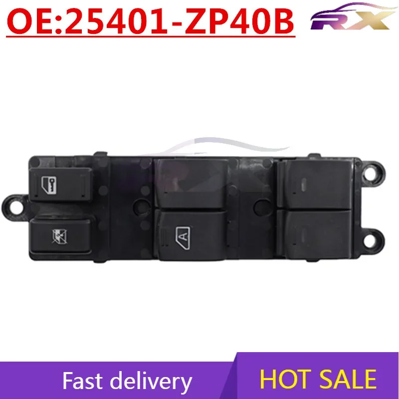 NEW:25401-ZP40B Left Front Power Window Master Control Switch For Nissan Teana/Pathfinder