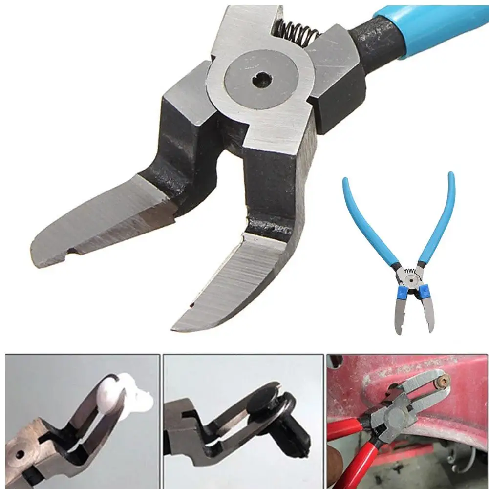 سيارة كليب كماشة متعددة الوظائف قطري كماشة التيلة السيارات مشبك أداة إزالة الصواميل سيارة برشام تشديد كماشة سلك تجريد ذو طيات #2