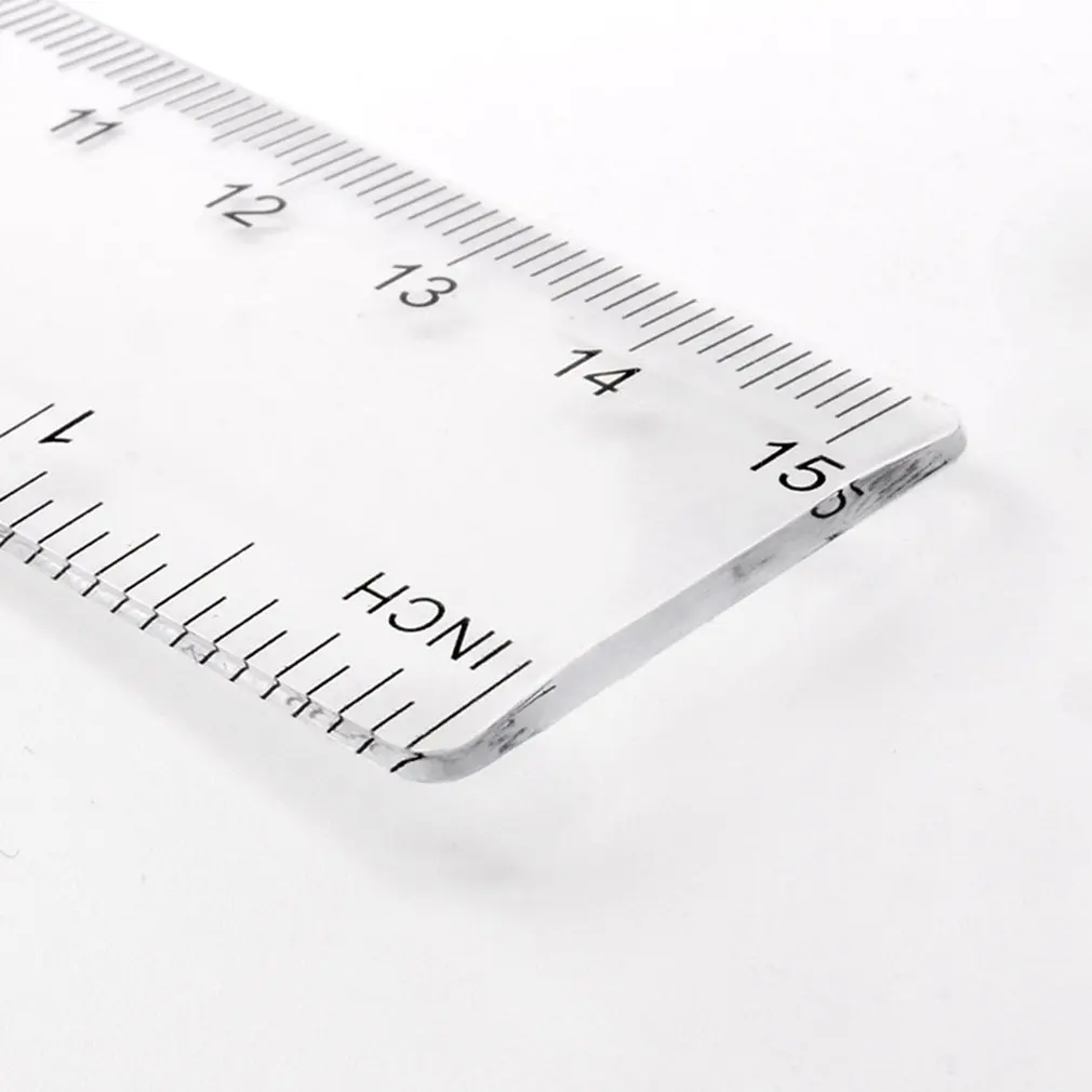 2024 New 15Cm/20Cm/30Cm Plastic Ruler Advertising Ruler Transparent Student Ruler Student Ruler Measurement Tool Fast shipping