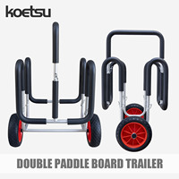 KOETSU SUP Trailer, Surfboard Transporter with Airless Wheels, for Surfboards and Stand-Up Paddleboards up to 5.9\