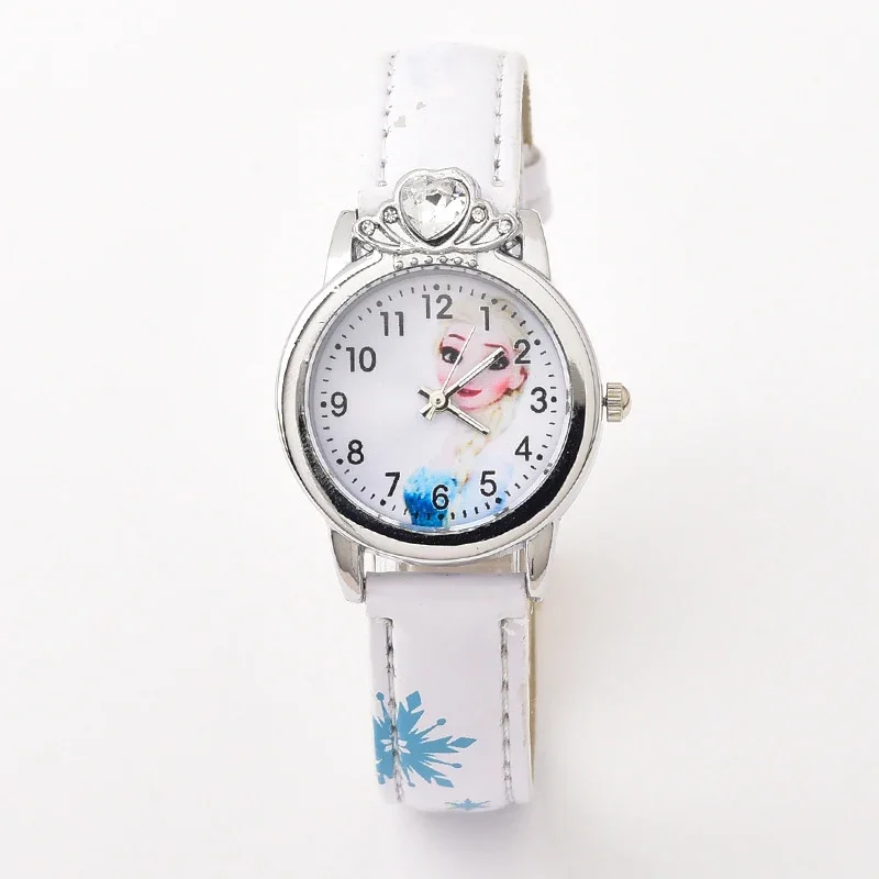Relojes Disney para niños y niñas, reloj de princesa Elsa Frozen Sophia para niños, reloj de cuarzo para mujer, regalo de Navidad ﻿