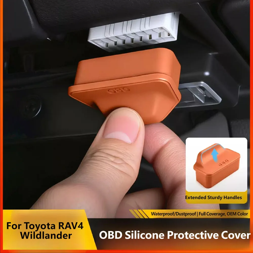 For Toyota RAV4 Wildlander 2026 Car Computer Obd Silicone Protective Cover OBD Diagnostic Interface protective cover accessories