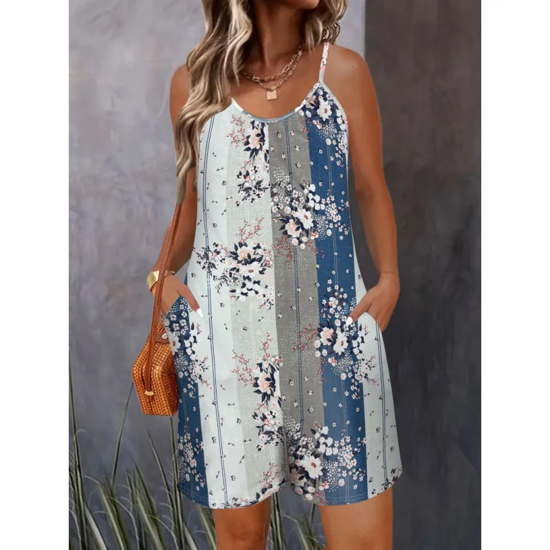 

Новый повседневный жилет без рукавов с принтом DeepV в европейском и американском стиле, воротник и шорты