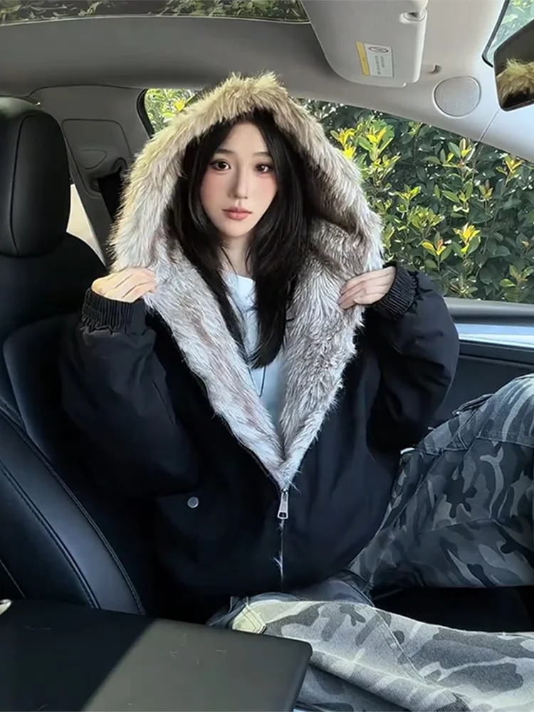 

Теплая и стильная: зимняя куртка с капюшоном и меховым воротником, устойчивая к холоду, для подростков