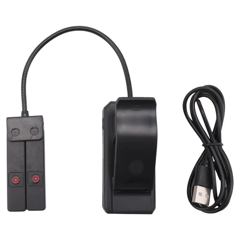 ABJO-Double-Headed Rechargeable Portable Music Stand Light Clip-On Music Stand Light Lightweight Eye Care Book Light