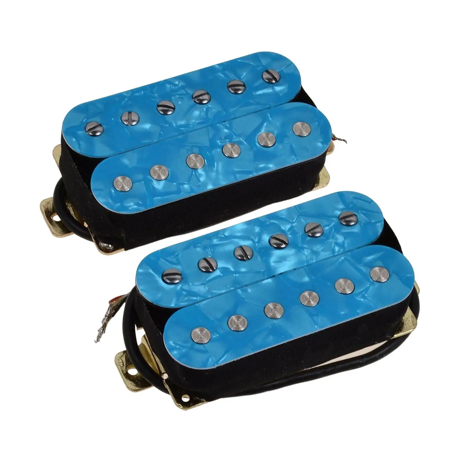 2Pcs Double Coil Pickups Alloy Musical Instrument Parts for Acoustic Electric