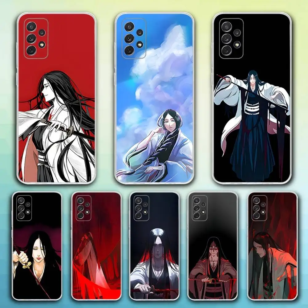 

R-Retsu U-Unohana Anime Phone Case For Samsung S30,23,21,22,20, FE lite,S10,9,8,7 PIus Note20ultra Soft Transparent