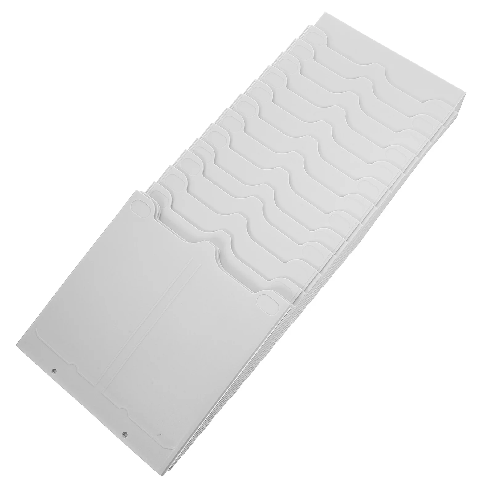 Time Cards Rack Plastic Card Holder For Warehouse Office Wall-Mounted Attendance Organizer Multi-Grid Material Shelf