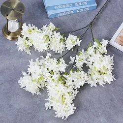 100cm Artificial Flower Cherry Blossom Lilac Wedding Decoration Cherry Silk Fake Flower Artificial Flower Road Guide