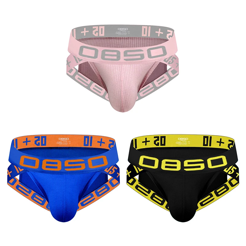 

Sexy Mens Underwear Breathable Threaded Cotton Sexy Gay Men Briefs Hip Lifting Low Waist Underwear Cuecas Homme G String