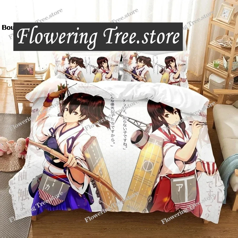 

Anime - Kantai Collection Bedding Set Single Twin Full Queen King Size Bed Set Aldult Kid Bedroom Duvetcover bed sheet set
