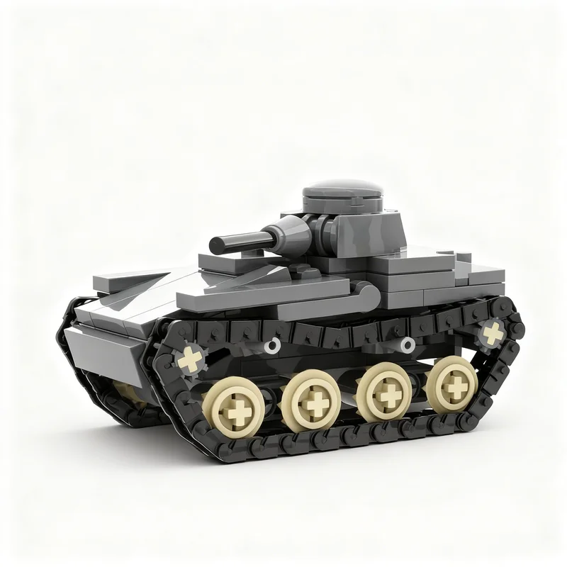 ตัวต่อรถถัง MOC T Light 169 ชิ้น แบบจำลองสถาปัตยกรรม ของเล่นสร้างสรรค์ DIY ของขวัญคริสต์มาส ชุดประกอบเสริมสร้างความคิด ของเล่นเสริมพัฒนาการเด็ก