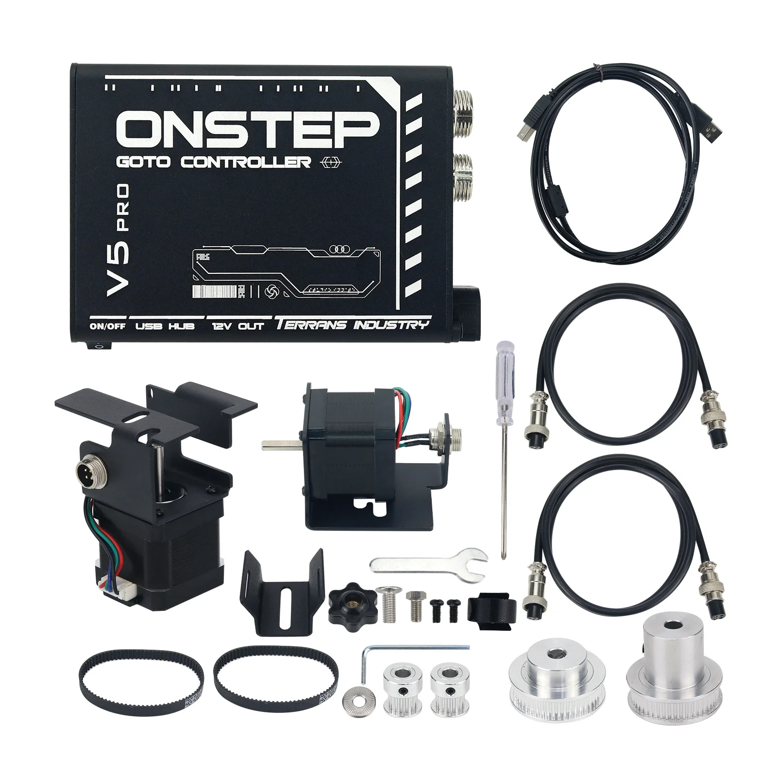Teseek V5 EQ3D Pro Onstep EQ3D Equatorial Mount V5 GOTO Upgrade Kit Biaxial Tracking Astronomical Accessory
