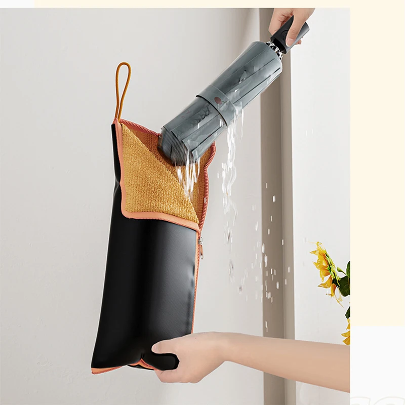Multi-functional Water-absorbing Umbrella Bag Rainproof and Moisture-absorbent Hand-held Umbrella Cover Car Umbrella Storage Bag