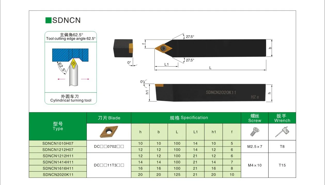 LIHAOPING SDNCN SDNCN1010H07 SDNCN1212H07 SDNCN1212H11 SDNCN2020K11 SDNCN1616 CNC Lathe External Turning Tool Metal Cutting DCMT