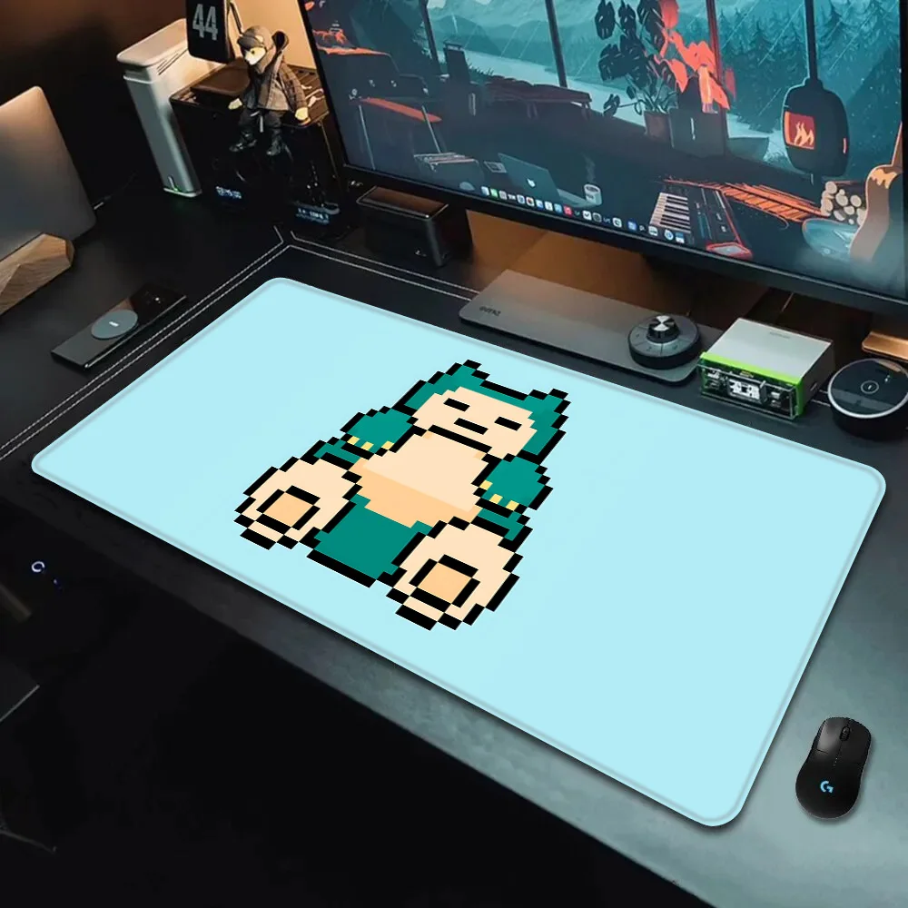 Pokemon Snorlax Mousepad HD Printing Computer Gamers Locking Edge Non-slip Mouse Pad XXL90x40cm Keyboard PC Desk Pad