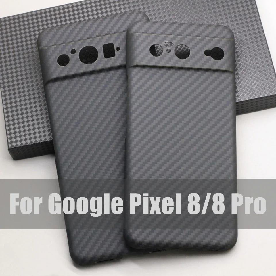 

Genuine Carbon Fiber Phone Case for Google Pixel 8 Pro Premium Matte Ultra Thin Anti-fall Aramid Fiber Bulletproof Armor Cover