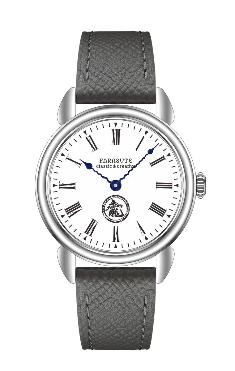 FARASUTE Men Automatic Watch 40mm Mechanical Wristwatch Sapphire Mirror Enamel Dragon Dial Hangzhou 5000 Micro Rotor