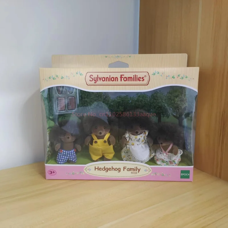Sylvanian Families Panda/Riccio/Flora Coniglio Famiglia Set Casa da gioco Cute Anime Figure Giocattoli da collezione Ornamenti per la stanza Regalo per bambini