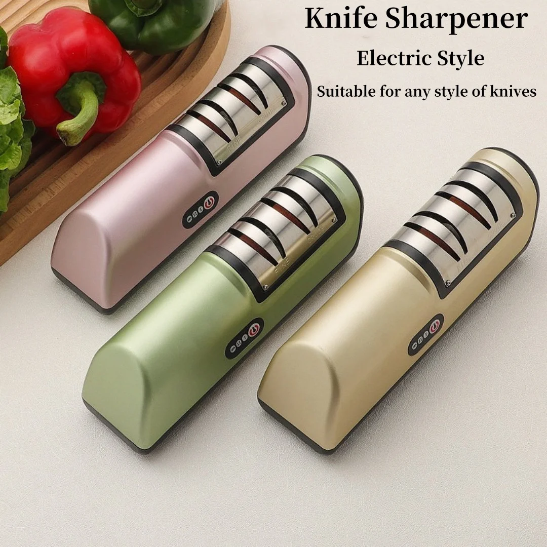 

Electric Knife Sharpener Chef Knife/Kitchen Knife/Fruit Knife Sharpening Tool Kitchen Household Tools Two Gear Adjustment