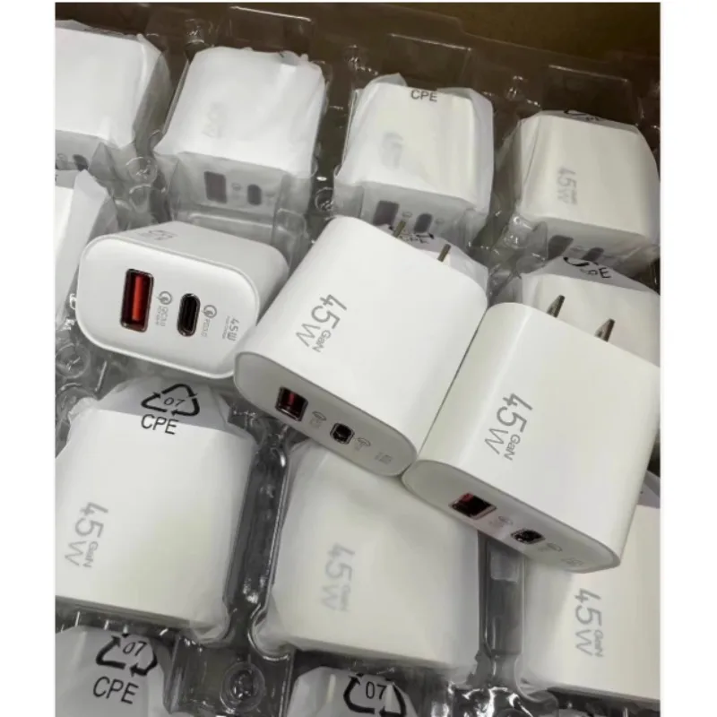 

45W hot selling gallium nitride USB+PD fully compatible super fast charging