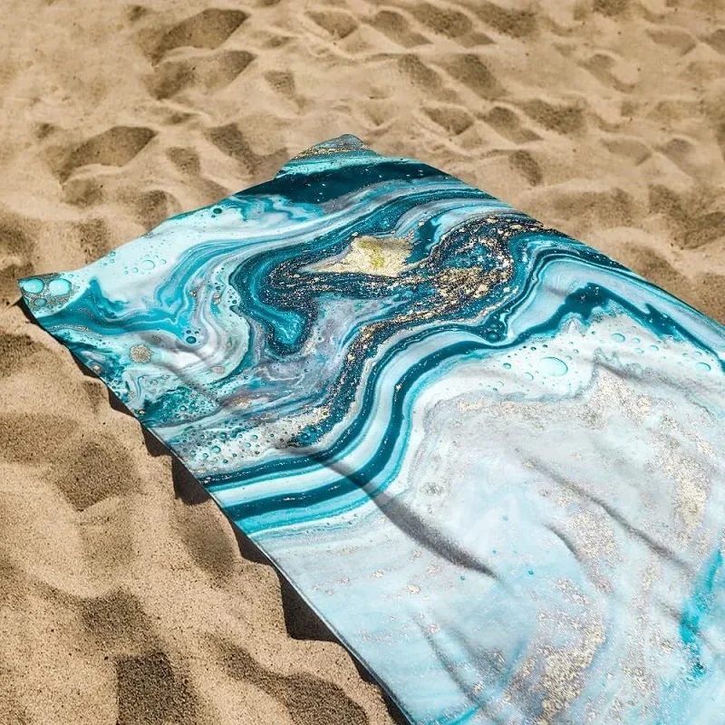 Microfiber Sand Free Beach Towel Thin Quick Fast Dry Super