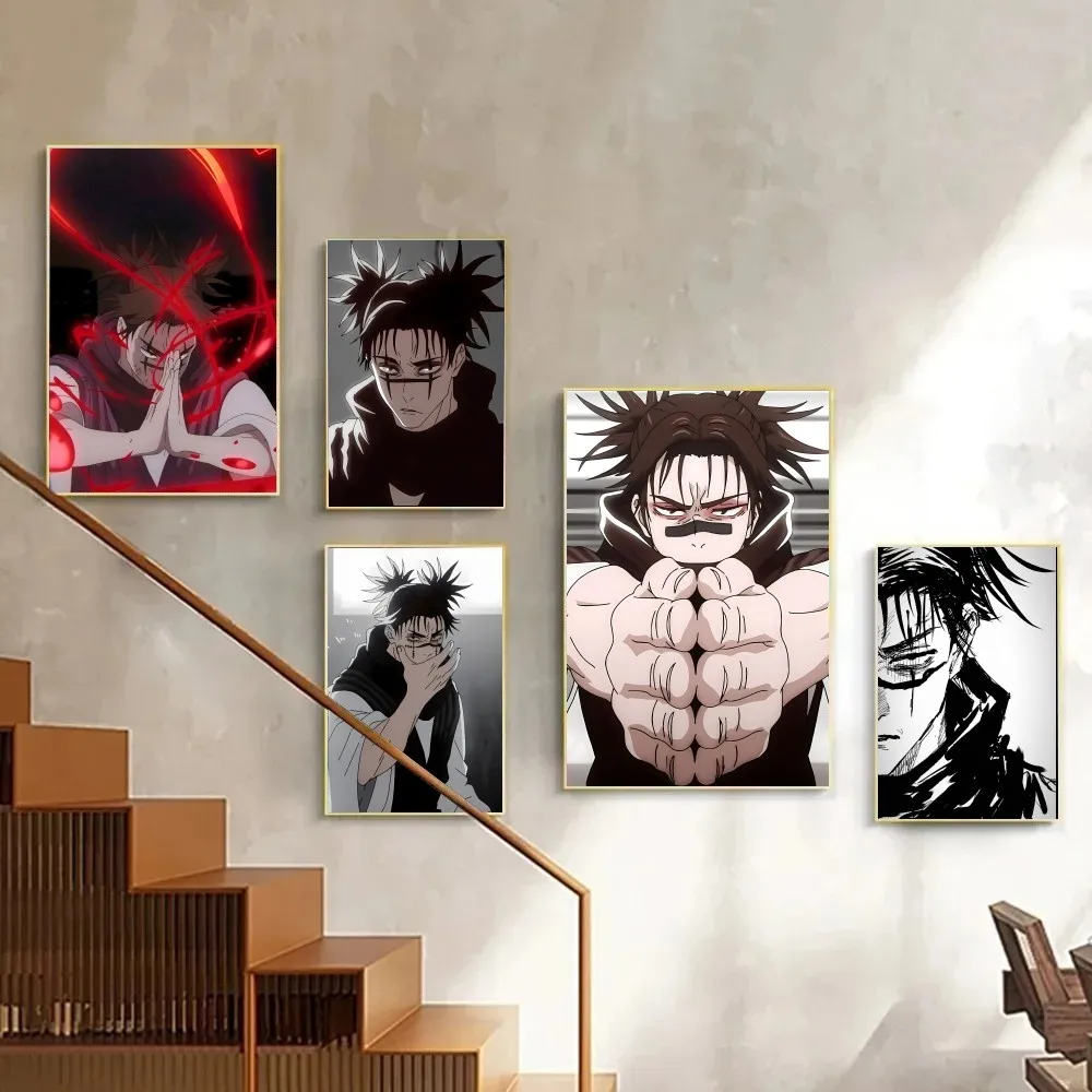 Choso Jujutsu Kaisen Anime Poster Posters Kraft Paper Vintage Poster Wall Art Painting Study Aesthetic Art Small Wall Stickers