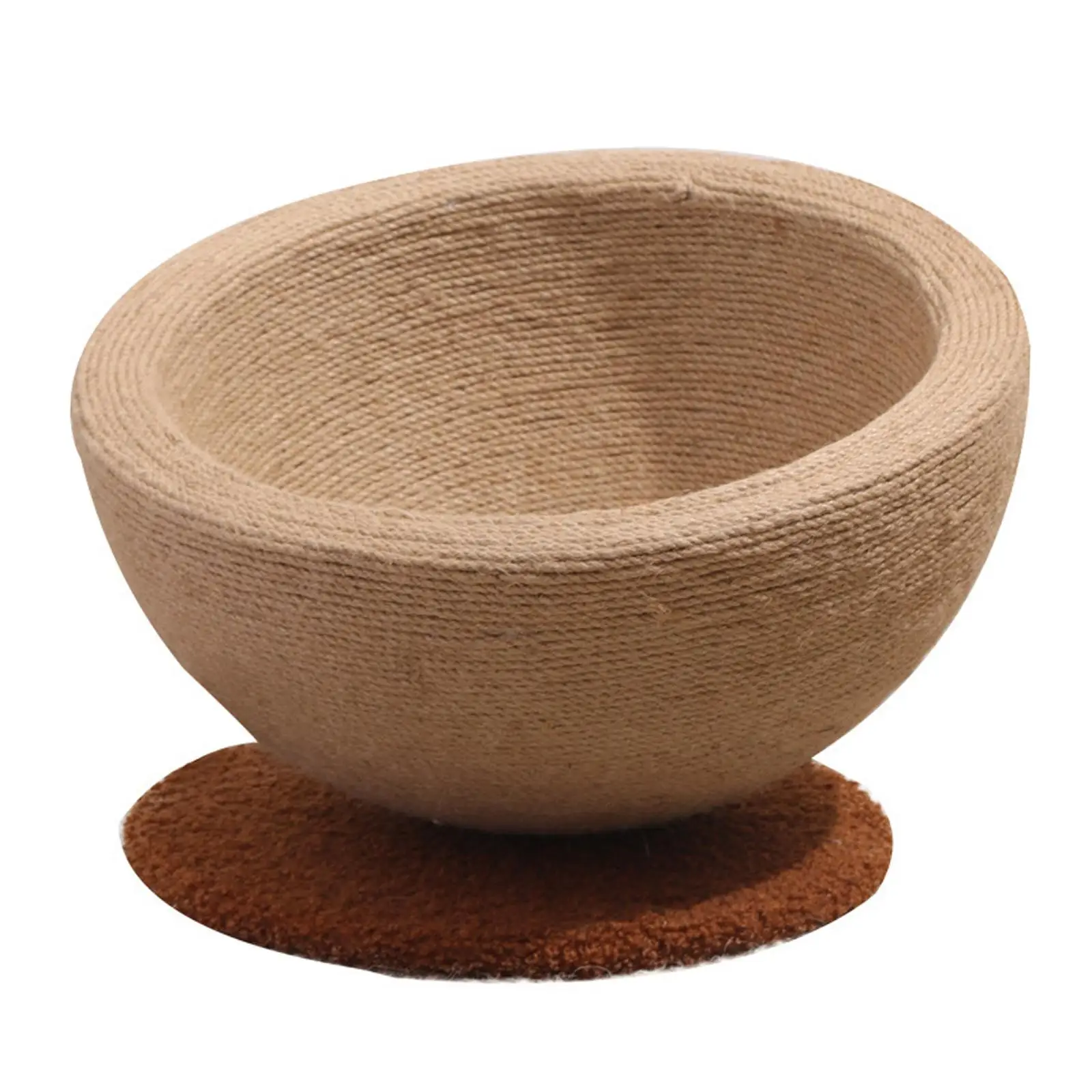 

Cat Scratcher Bowl Wear Resistant Multifunctional Furniture Protection Sisal Cat Scratcher Bed Kitten Sleeping Nest for Cat