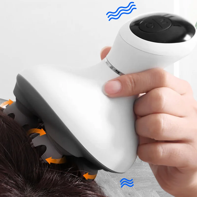 

Wholesale Body Care Waterproof Vibrating Silicone Electric Hair Massager Scalp Brush Head Massager