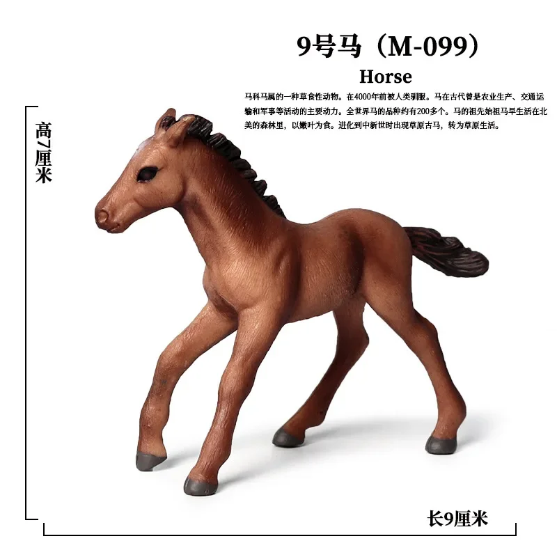 Miniature Wild Animal Horse Model Haflinger Clydesdale Pinto Lipizzan Pony Ranch Fairy Garden Decor Action Figure Figurine Toys