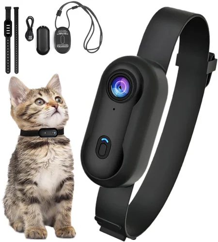 Mini cámara de cuello para mascotas 4K HD, lente gran angular 1080P FHD, cámara portátil para cuello de perro y gato, Vlog, cuerpo de acción deportiva, grabación de vídeo WiFi