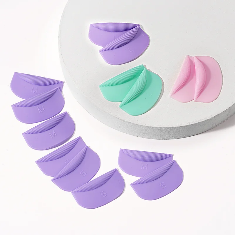 5 Pairs S M L CRUL 3 Sizes Eyelash Perm Lift Pads Reusable Lashes Shield Lifting Rods for LashLift Silicone Makeup Beauty Tools