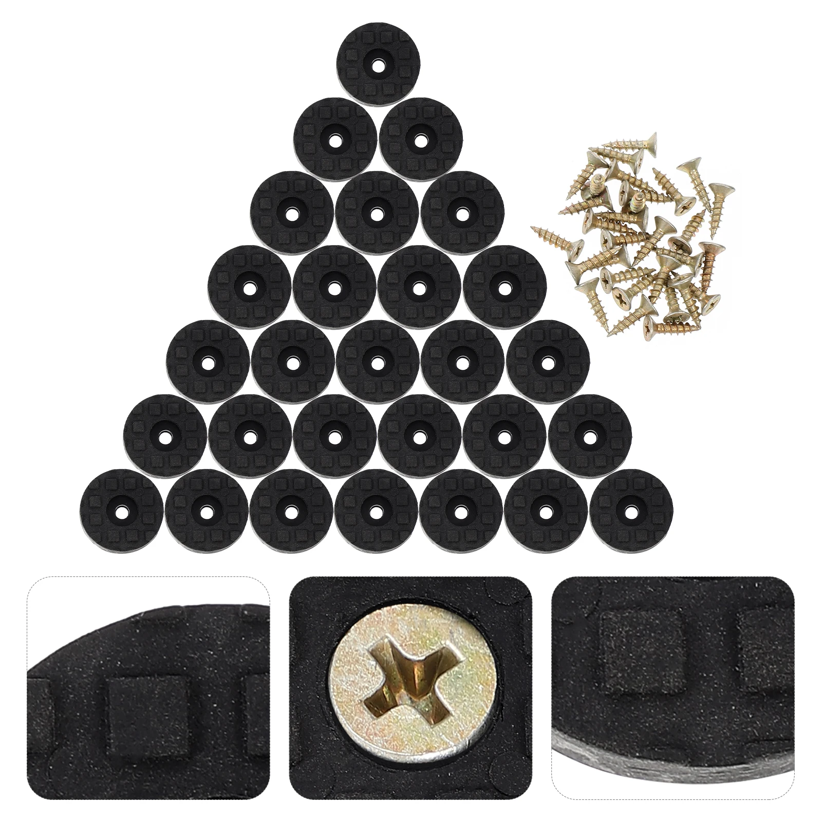 

28 set Table Feet Pads Furniture Leg Protectors Non-Slip Floor Protection Chair Feet Lifting Mat For Home Hotel Use