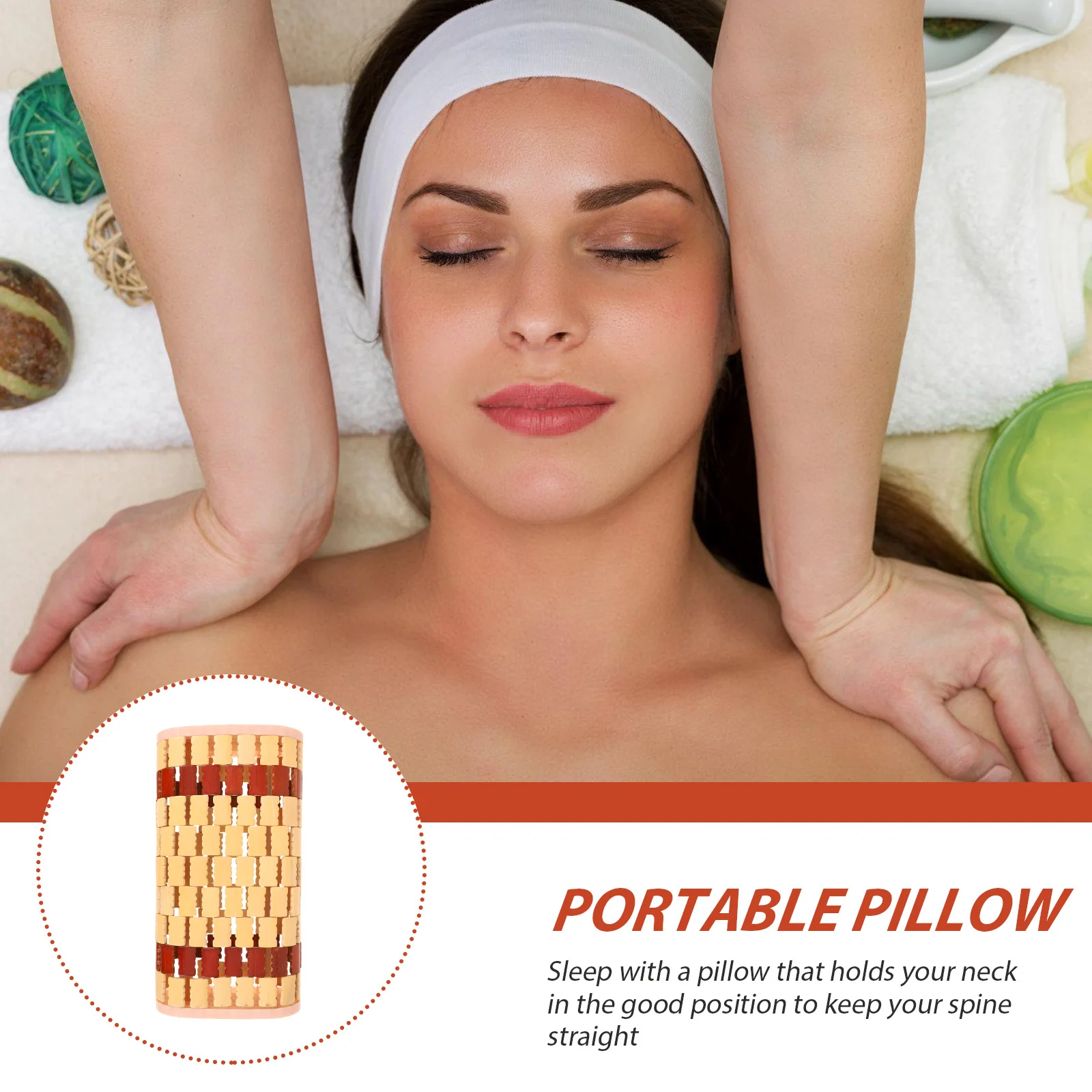 

Bamboo Pillow Scientifically Designed Hollow Neck Cushion for Spine Health Breathable Summer Pillow Ideal for Elderly and Long