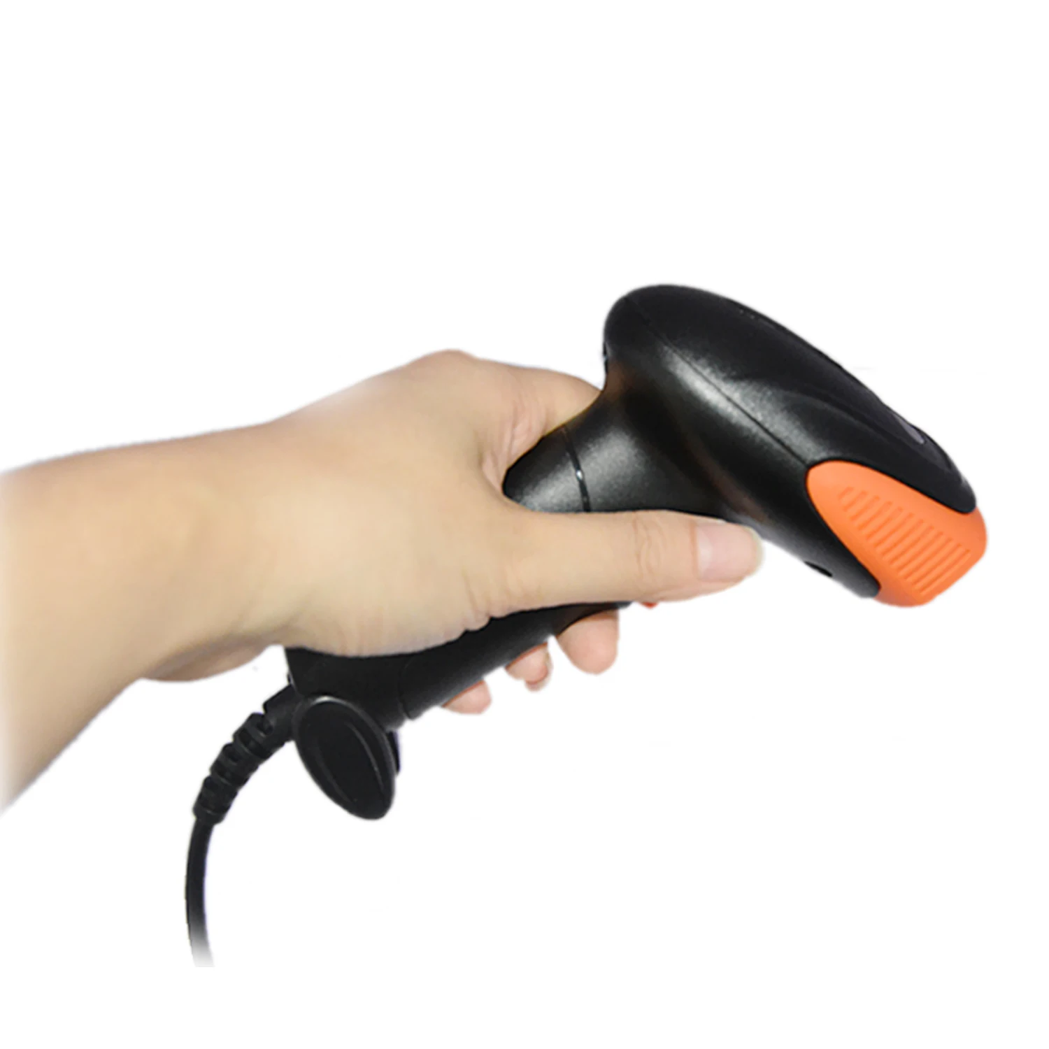 Black Orange Colors CMOS Portable RS232 USB Handheld 2D Barcode Scanner HS-6602