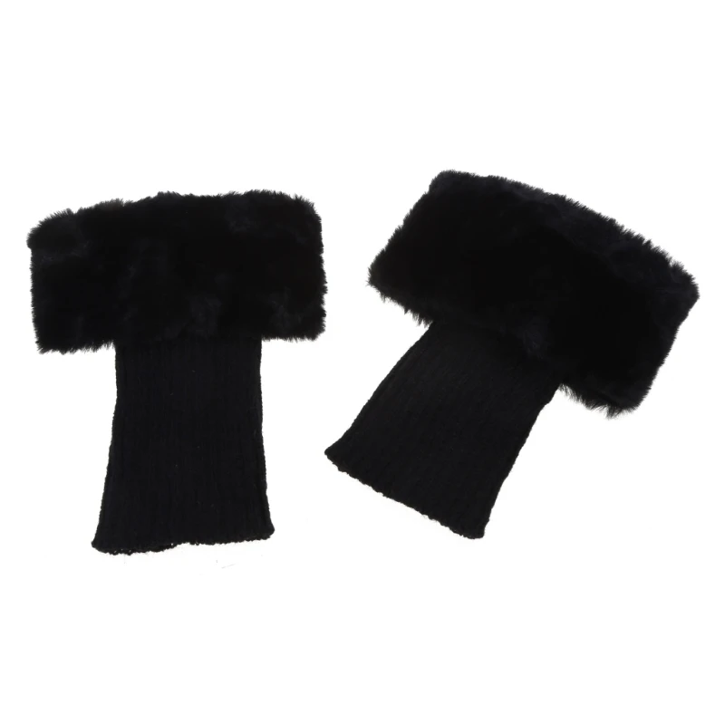 Women Winter Socks 1 Pair Knitted Fur Boot Sock Warming Accessories Supplies