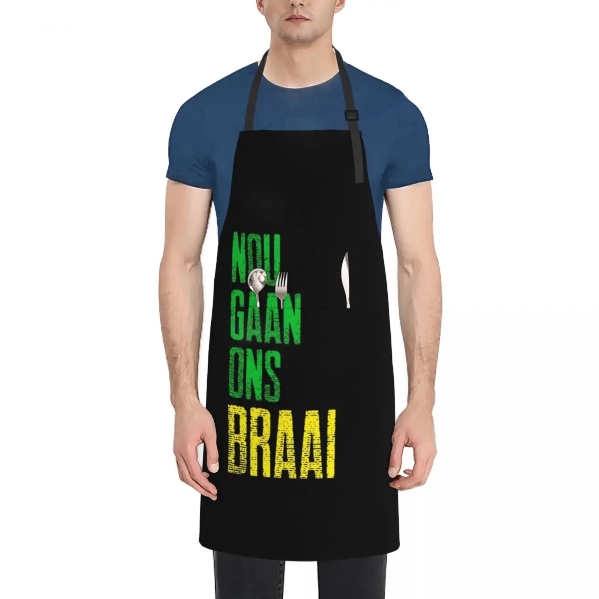 South African - Nou Gaan ons Braai Apron Things For The Kitchen Dress Kitchen Front Apron