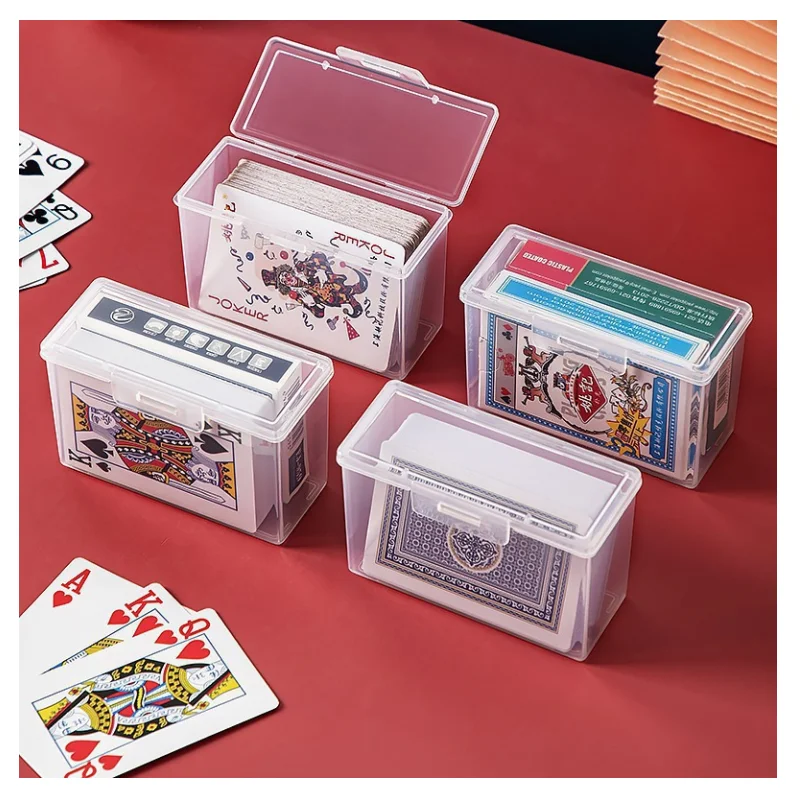 Plastic Clear Storage Box Storage Box Multipurpose For Game Card Rectangular Business Card Credit Card Holder Case Organizer