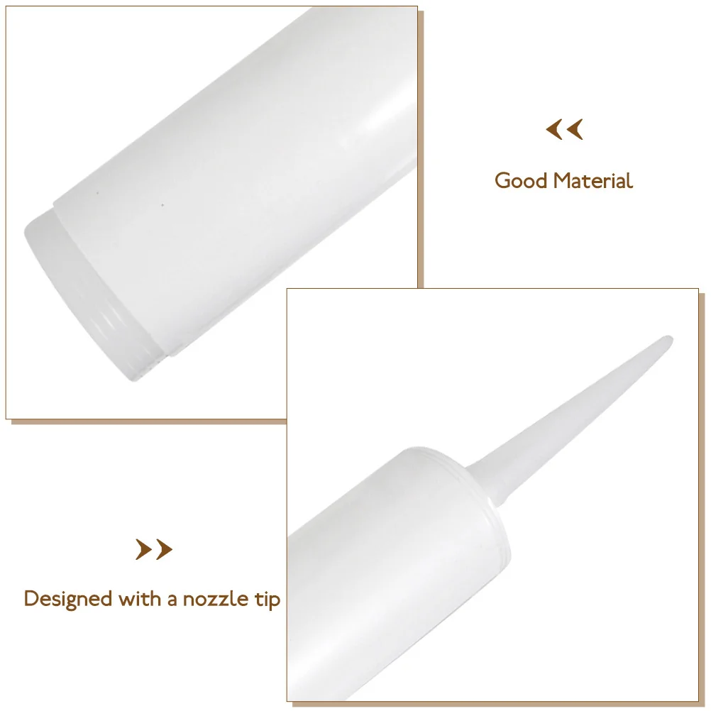 Tubos de calafateo vacíos, recargables, reutilizables, portátiles, para reparación de fugas de grietas, uso doméstico, tubo de calafateo vacío, 4 Uds.