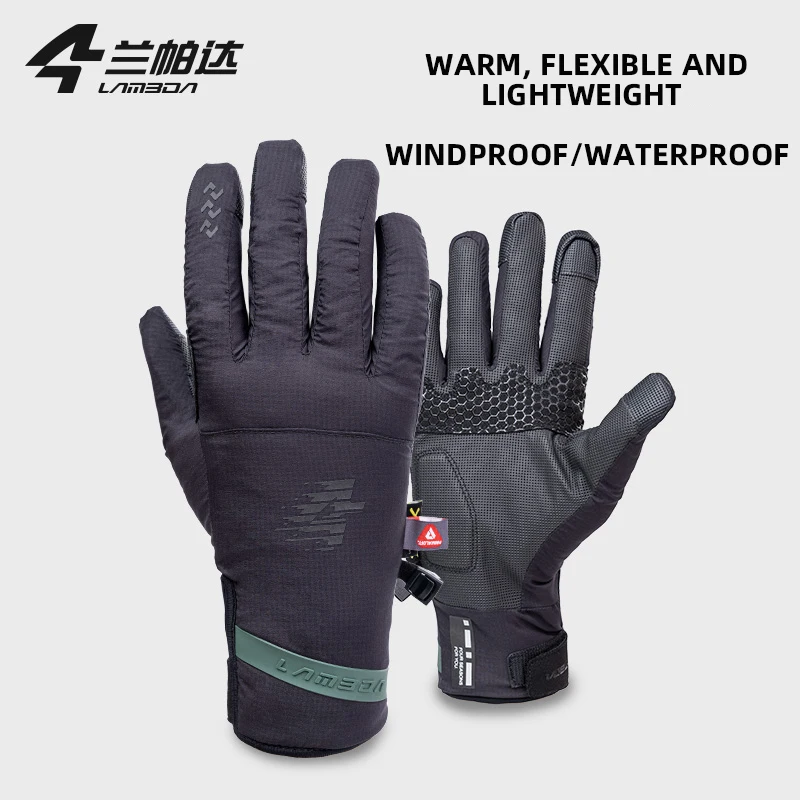 

LAMEDA autumn winter shock absorption, windproof, cold proof, and warm riding gloves for men and women mountain road bicycles